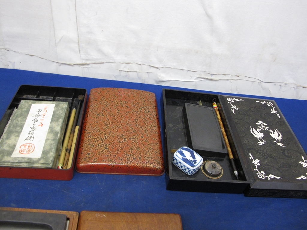 2‐30 鳳来硯鳳来寺山 清林堂 鳳来寺産 煙巌石硯 書道具 奥三河 端渓 雨畑 螺鈿硯箱 古硯 書道具 書道家 まとめ_2
