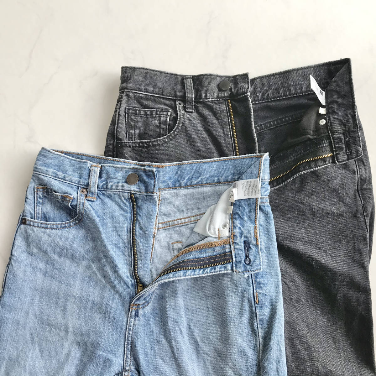 Gu ジーユー 神ジーンズ 2本セット ブルー グレー Xs ネット限定小さいサイズ レディース パンツ デニム 女性用 売買されたオークション情報 Yahooの商品情報をアーカイブ公開 オークファン Aucfan Com