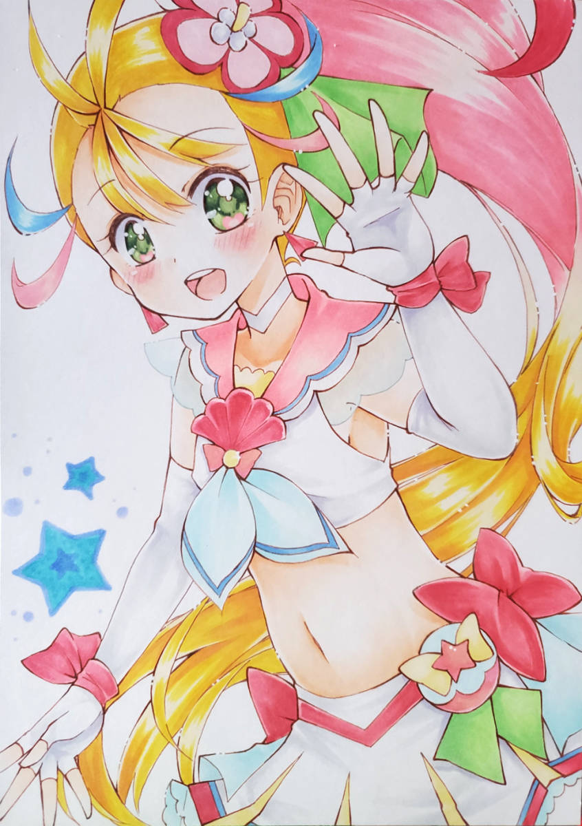 手描き同人イラスト☆トロピカル～ジュ！プリキュア☆キュアサマー