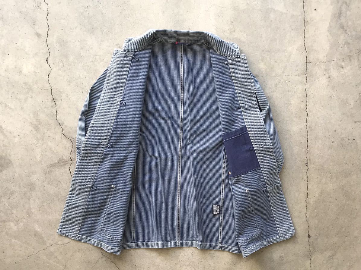 美品 R by 45rpm インディゴ染め ヒッコリー カンフージャケット 2  