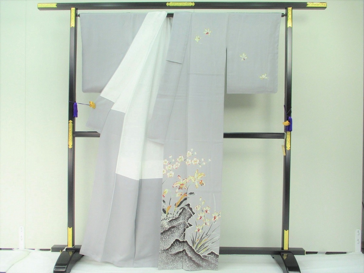 着物ふぁんた○未使用品【皆川月華】落款有 しつけ付 金糸 美品 最高級 