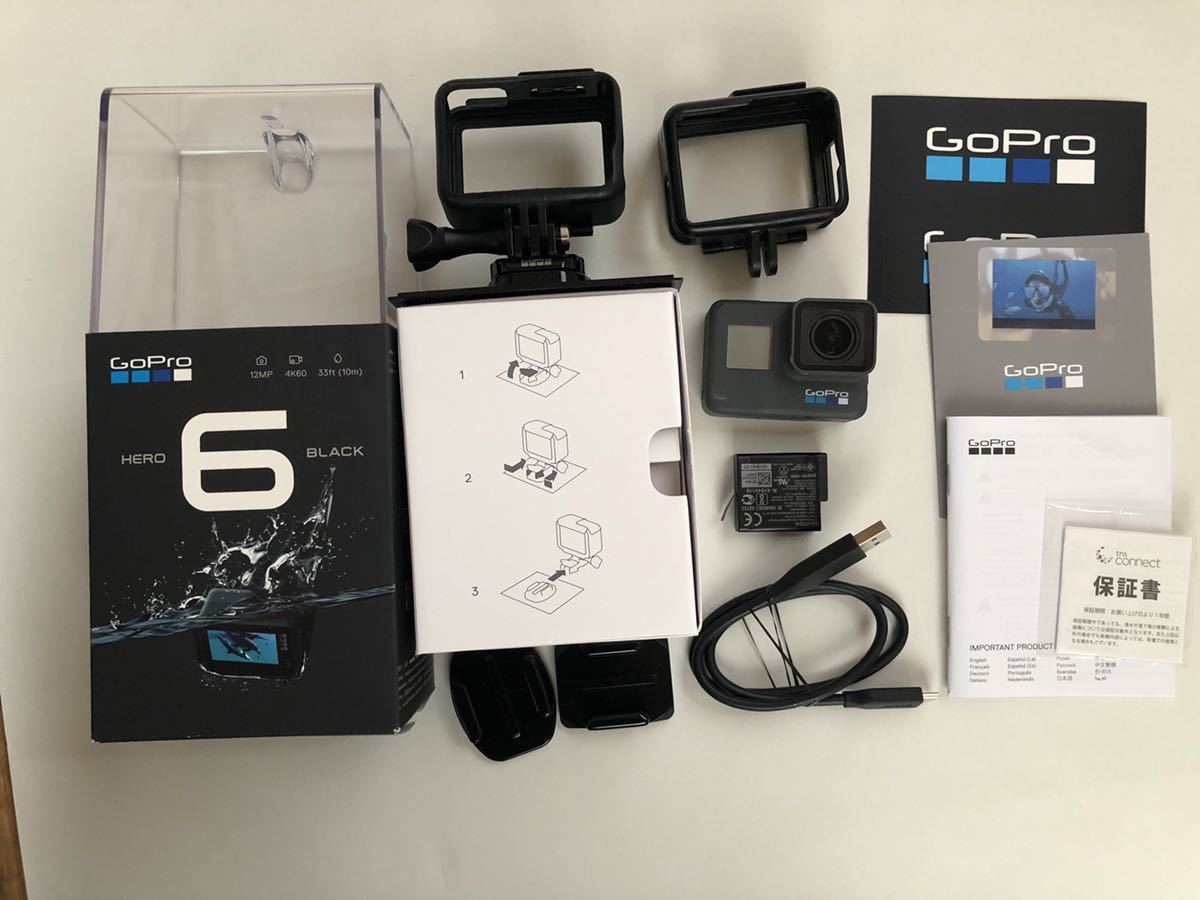 GoPro HERO6 BLACK ゴープロ ヒーロー6 ブラック CHDHX-601-FW