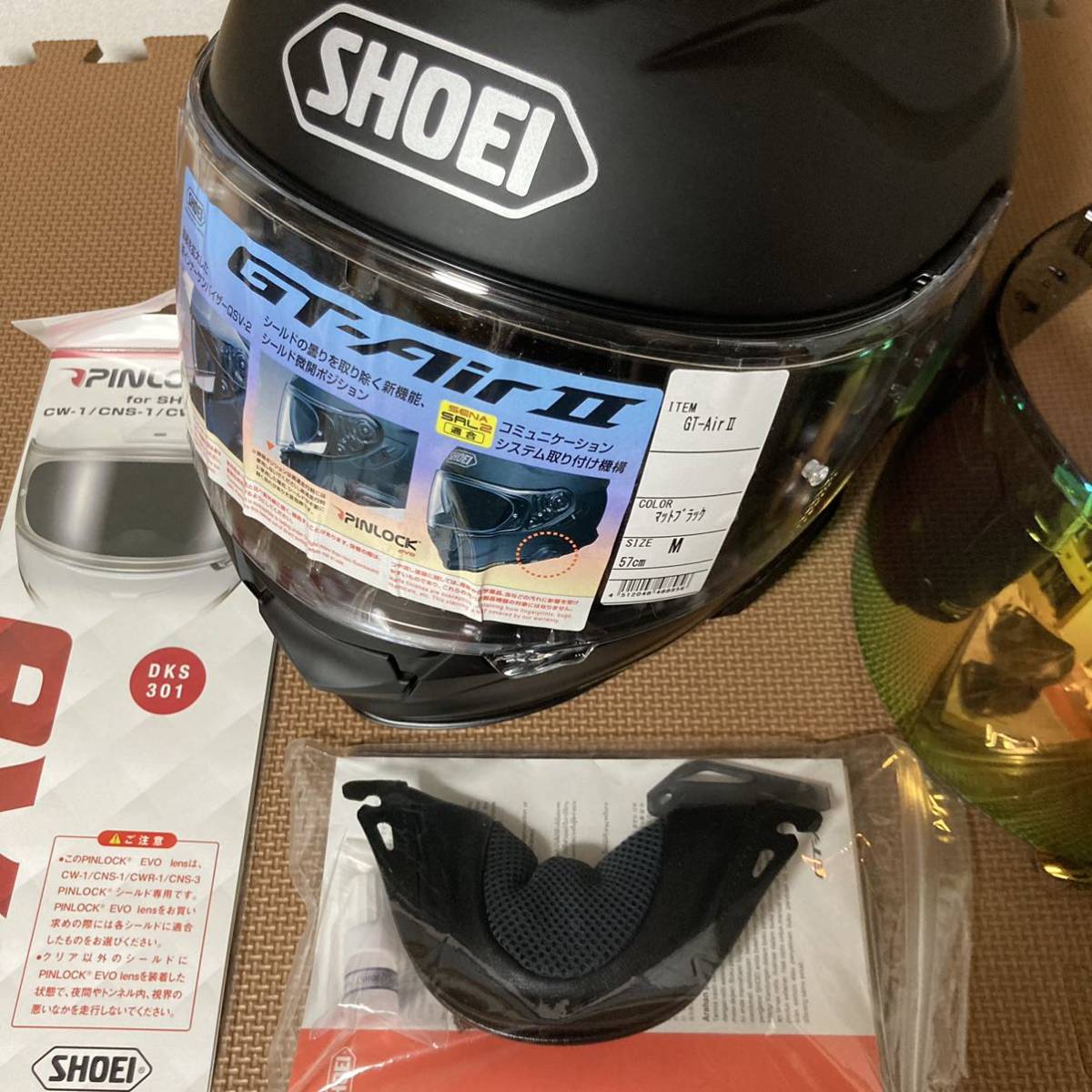 安いオーダー SHOEI GT-Air2 Mサイズ マットブラック ミラーシールド