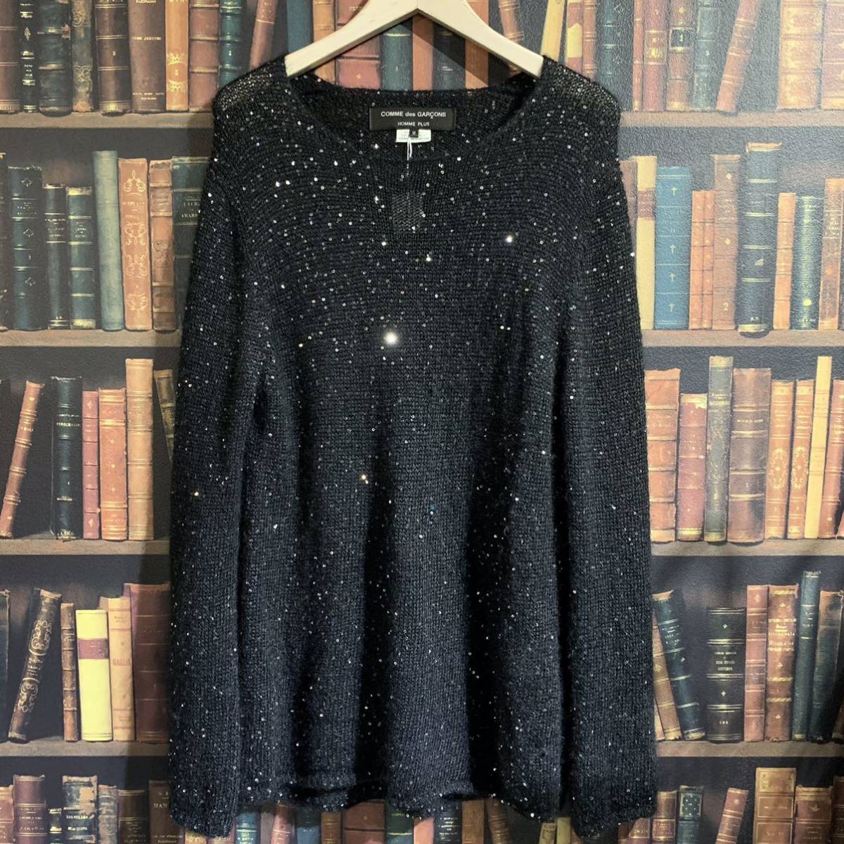 19AW COMME des GARCONS HOMME PLUS コムデギャルソンオムプリュス　Finding Beauty in the Dark スパンコール ニット　PD-N009 FK