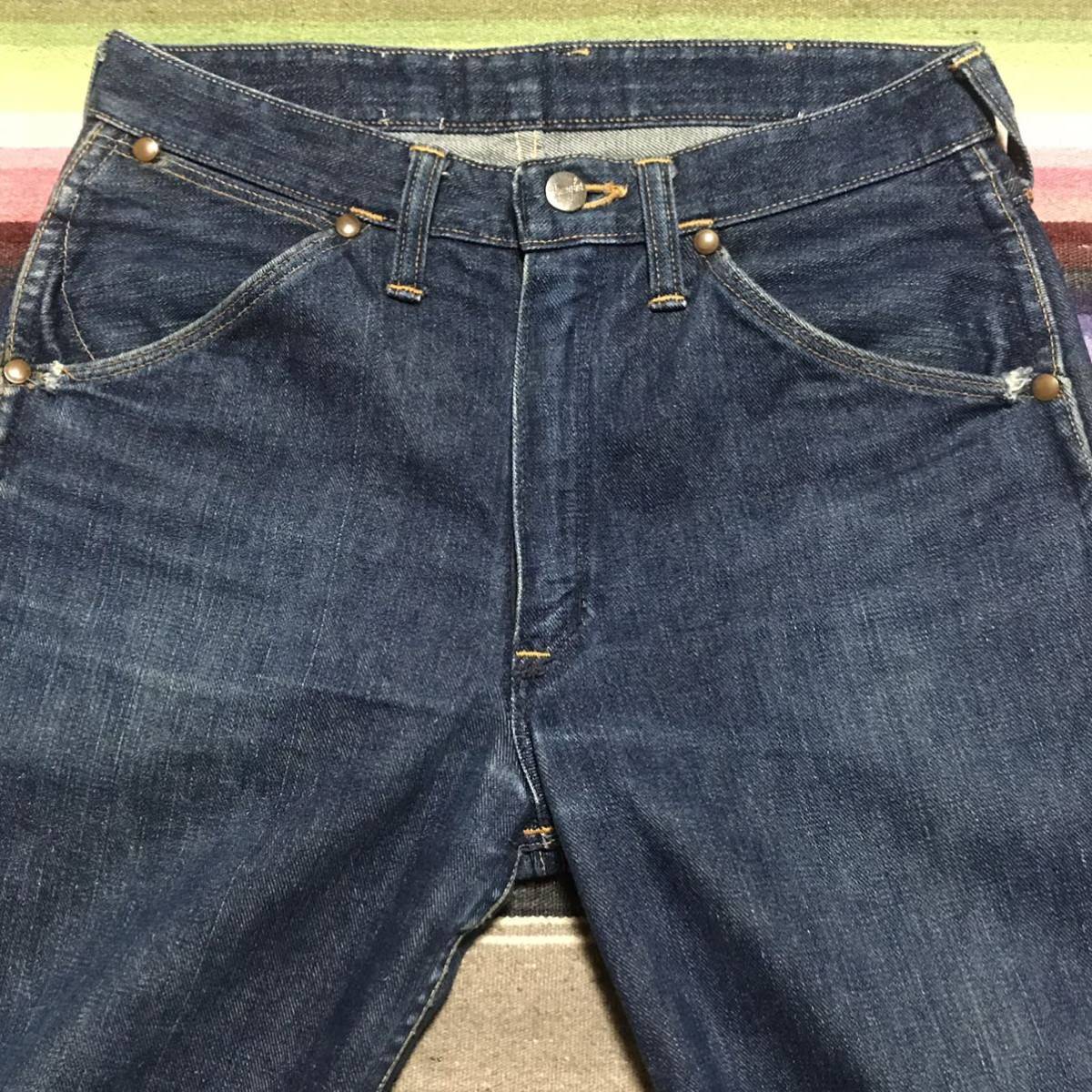 濃刺繍 縦ベル☆~50s vintage☆Wrangler 11MWZ☆5ポケット デニム 