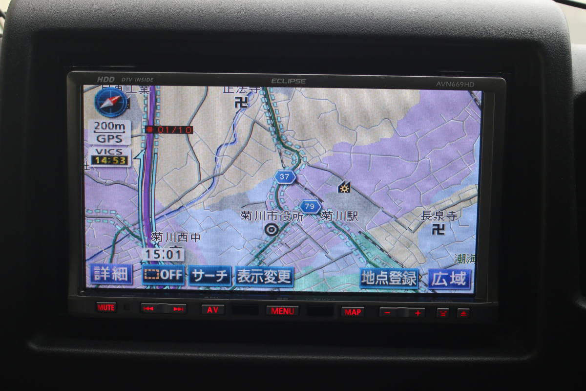 ECLIPSE カーナビゲーション AVN669HD 送料込 ECLIPSE AVN669HD HDD