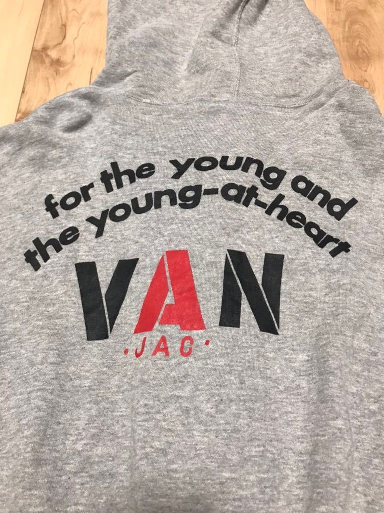 VAN JAC スウェット パーカー ジップパーカー ジップアップ フルジップ 