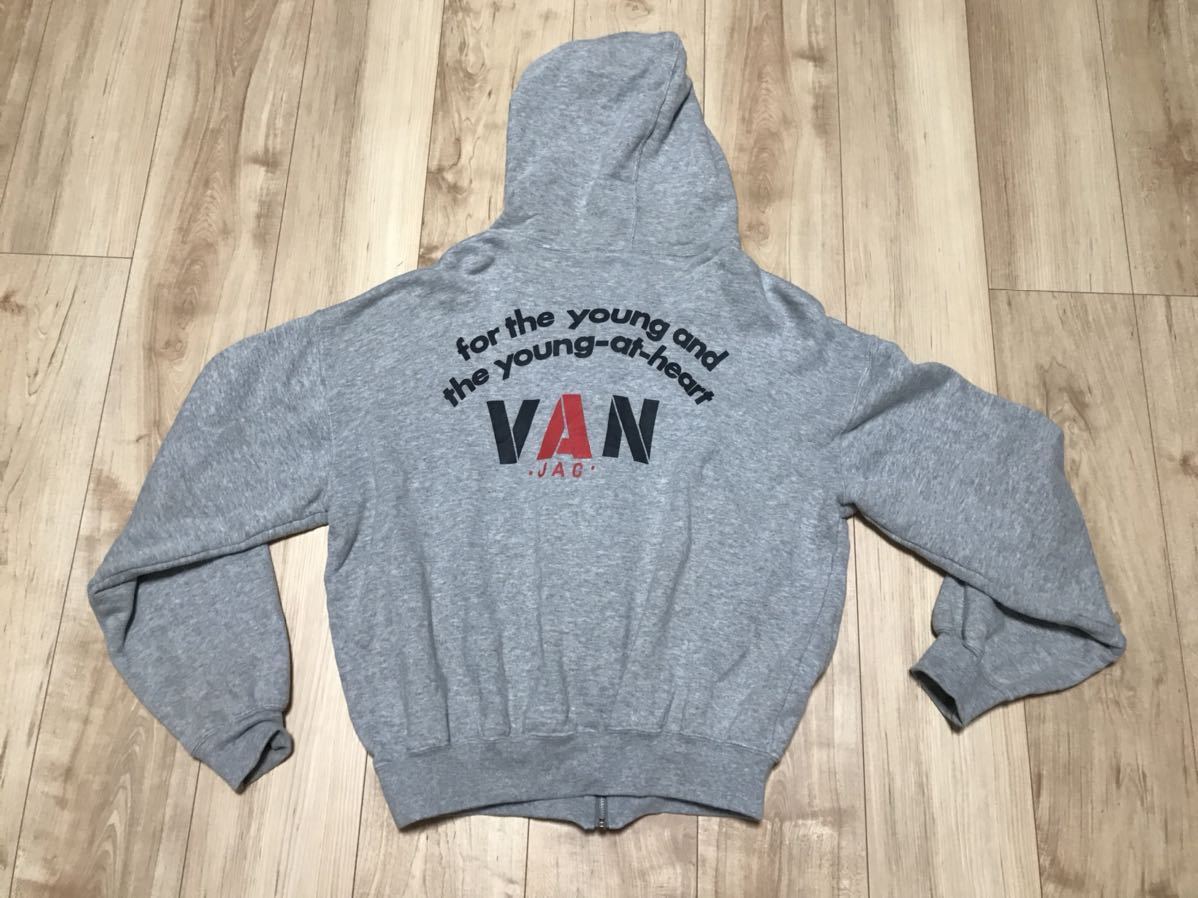 VAN JAC スウェット パーカー ジップパーカー ジップアップ フルジップ 