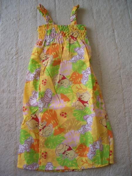 1 63 プーさん ディズニー ワンピース型浴衣 1 115 124cm 売買されたオークション情報 Yahooの商品情報をアーカイブ公開 オークファン Aucfan Com