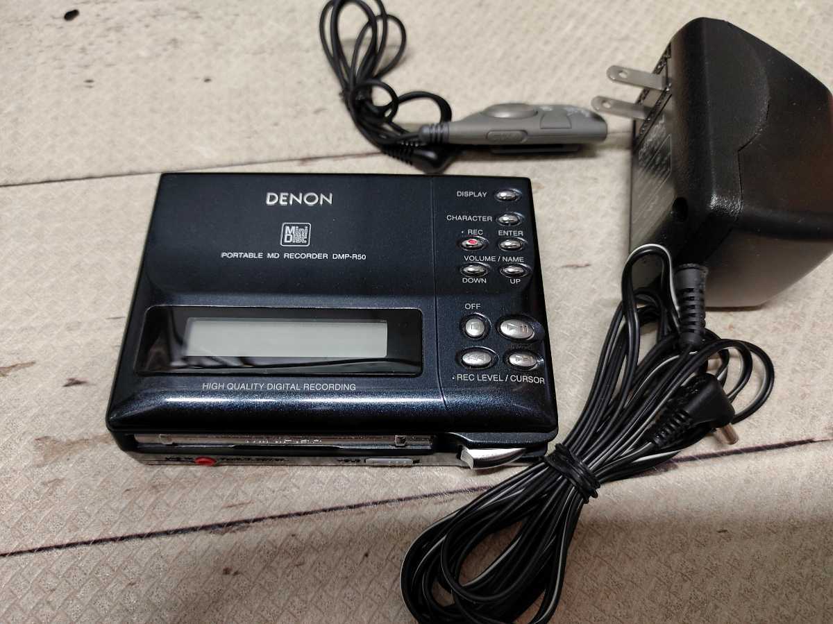 DENON DMP-R50 ポータブルMDレコーダー MiniDisc 送料520円