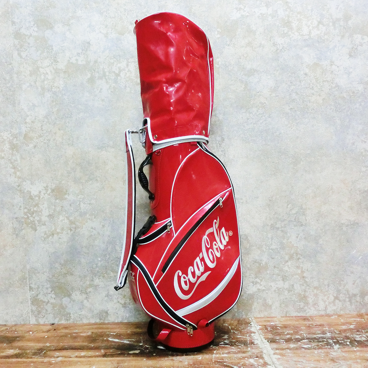 ○ 札幌発 希少 Coca-Cola コカコーラ キャディバッグ ゴルフバッグ