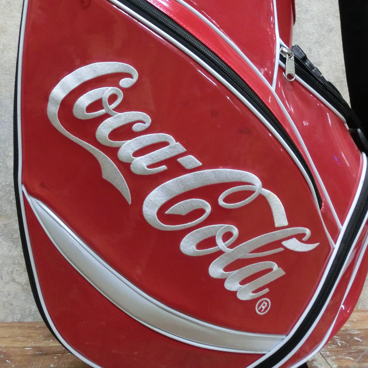 ○ 札幌発 希少 Coca-Cola コカコーラ キャディバッグ ゴルフバッグ