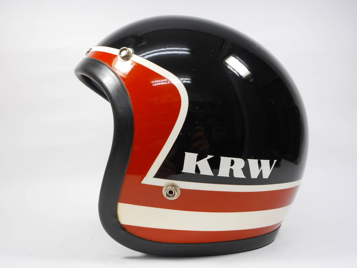 レアカラー！70s KRW ジェットヘルメット M ☆ 70年代 当時物