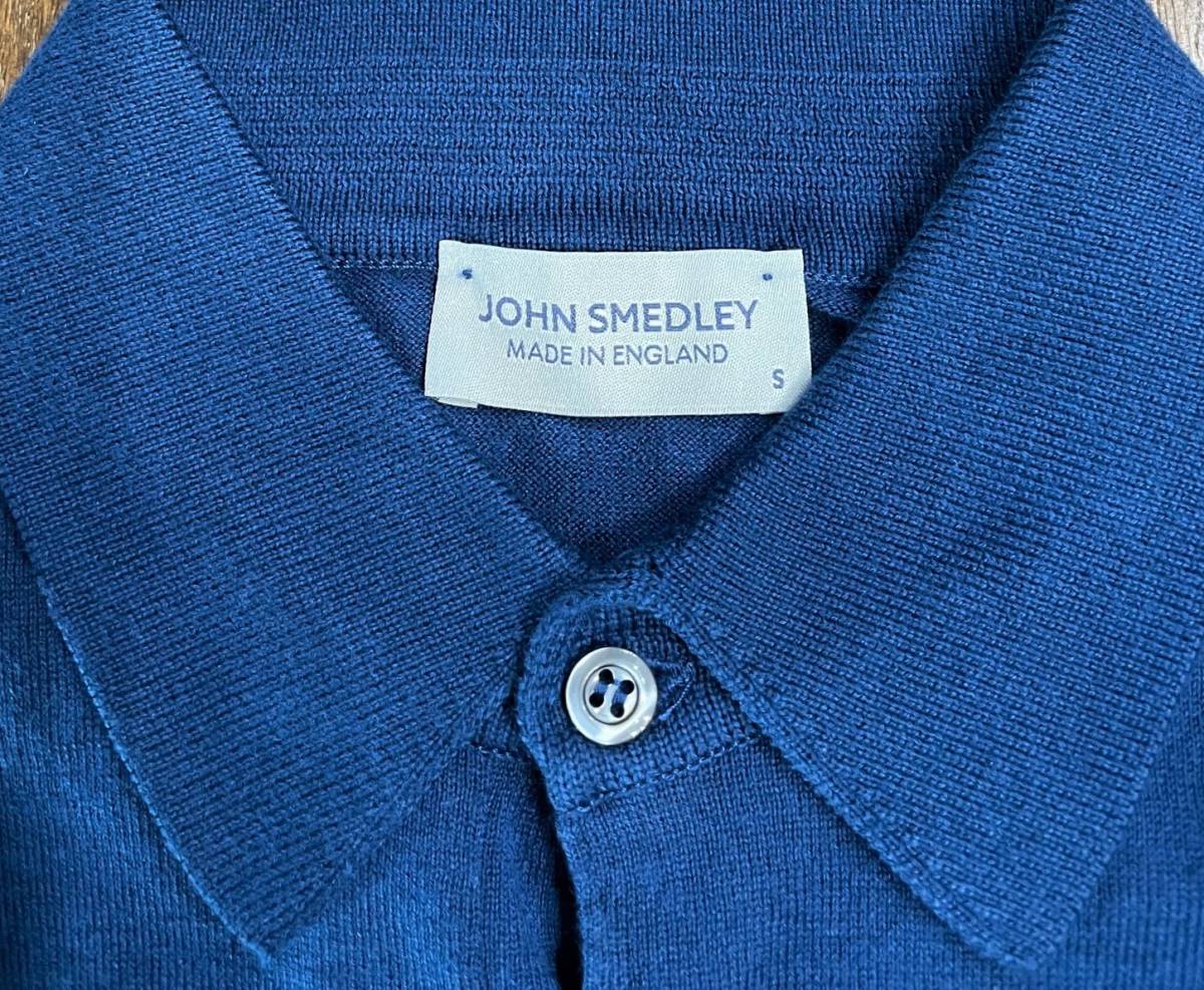 John Smedley ジョンスメドレー ADRIAN インディゴ S コットンニット 