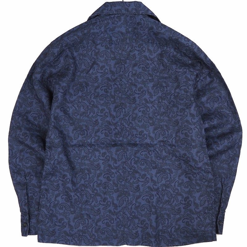 新品 BEAMS ビームス リネン オープンカラー BEAMS+ 麻100% 開襟シャツ リネンシャツ 長袖シャツ ワークシャツ L シャツ 長袖 M 麻100