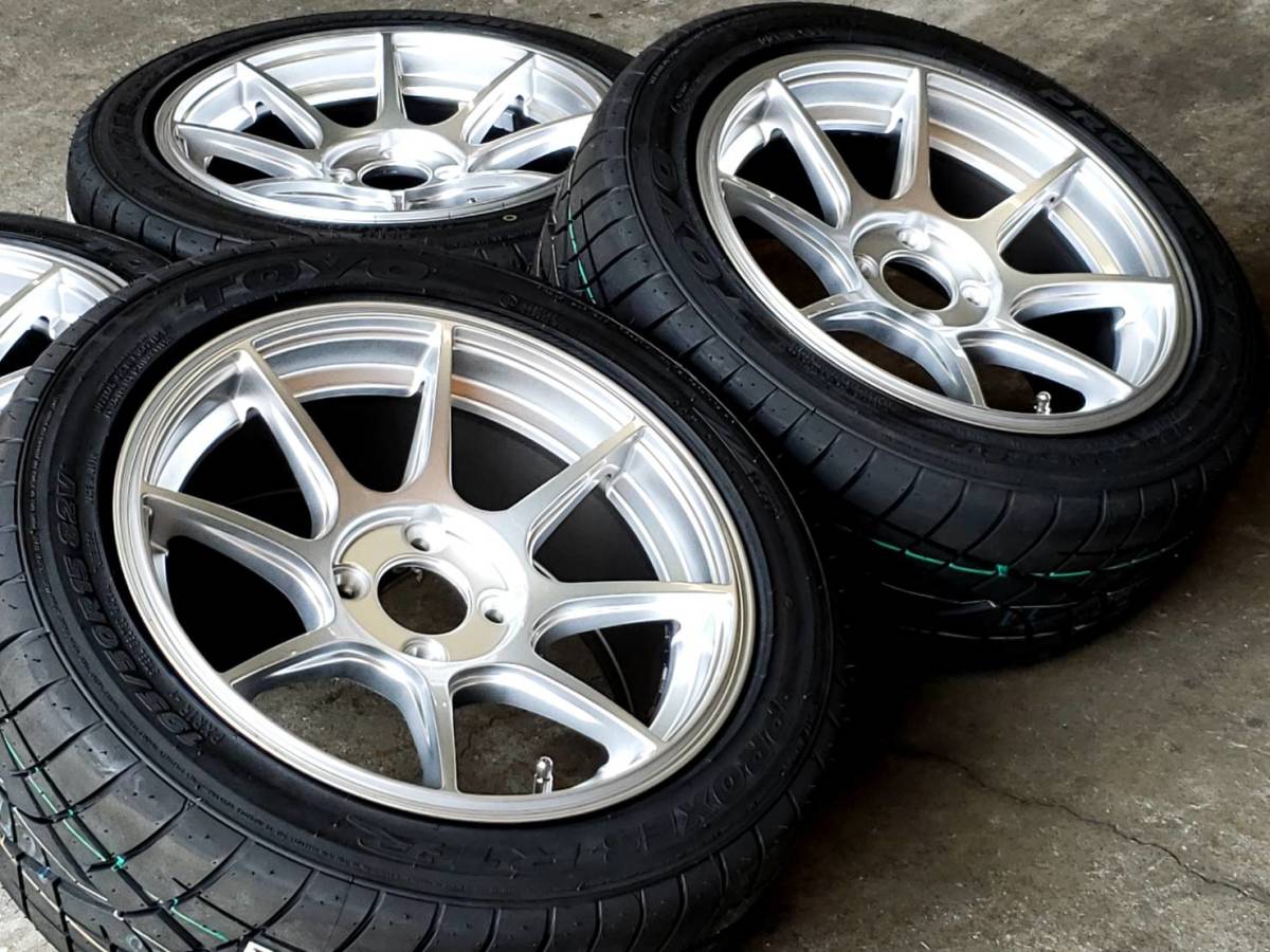 ☆軽量☆ 195/50R15 7J+30 4H100 新品 人気 トーヨー R1R 1台分 ヤリス 