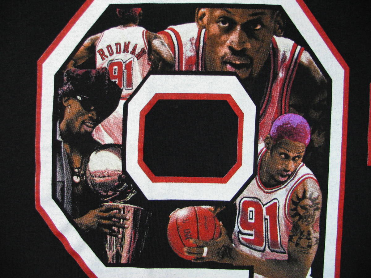 デニス ロッドマン Tシャツ DENNIS RODMAN TULTEX BULLS 91 ブルズ 91 