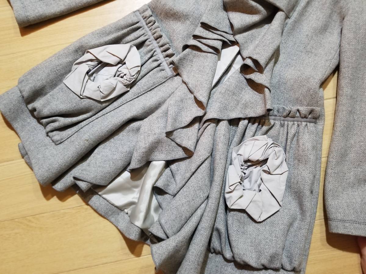 MARITHE FRANCOIS GIRBAUD マリテフランソワジルボー LE CASUAL DE コート サイズM グレー