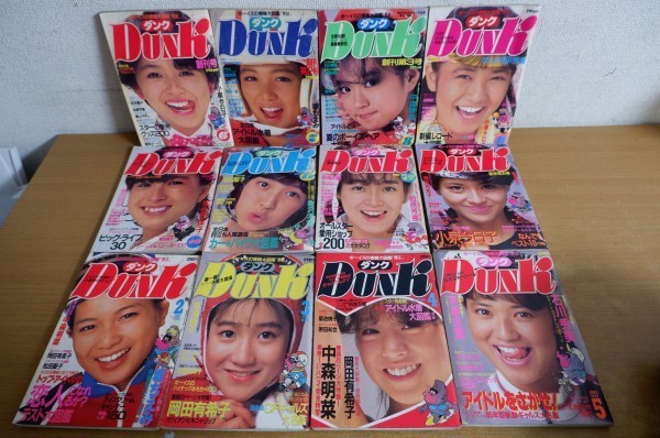 ダンク 岡田有希子 沢口靖子 菊池桃子 中森明菜 河合奈保子 シール
