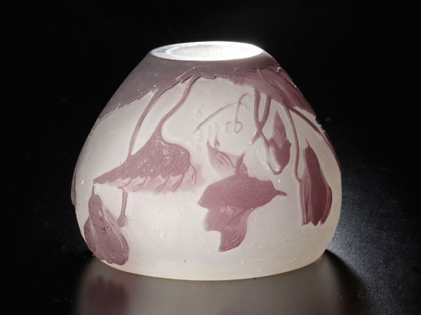 エミール・ガレ 茶入 工芸品 五真作 小壷 茶道具 Galle Emile エミール