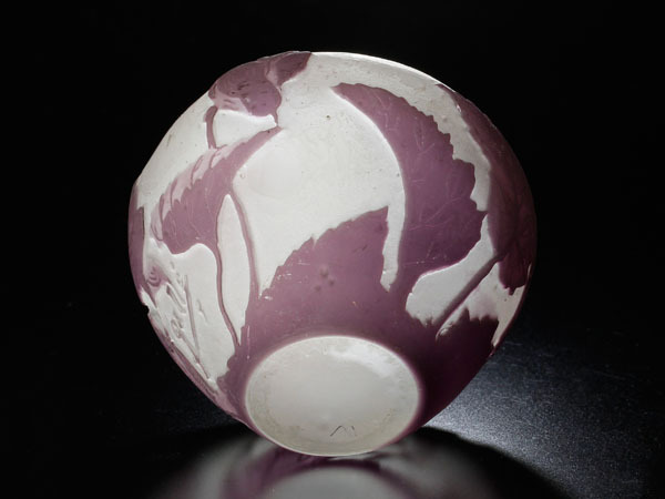 エミール・ガレ 茶入 工芸品 五真作 小壷 茶道具 Galle Emile エミール