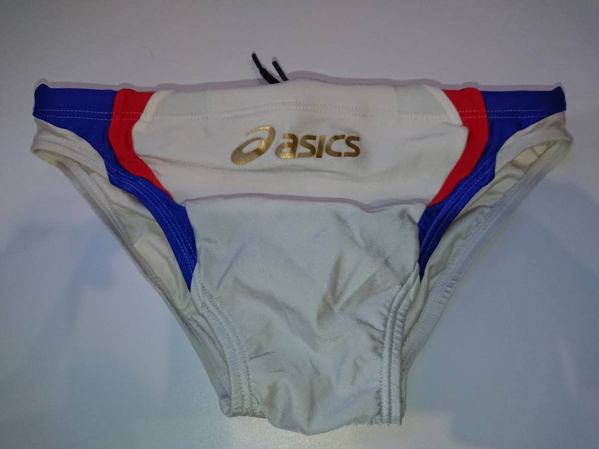 asics アシックス 競パン Sサイズ ホワイトxブルーxレッド 競パン