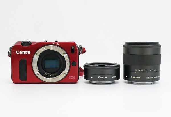 ◇【Canon キヤノン】EOS M ダブルズームレンズキット ミラーレス一眼