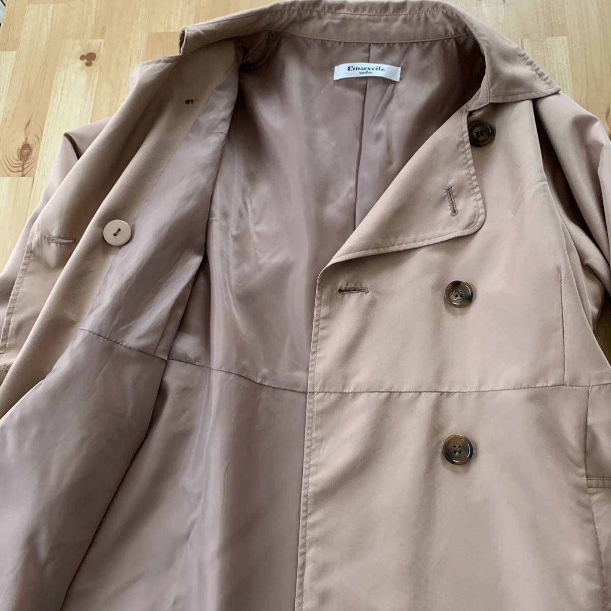 Emsexcite スプリングコート ピンクベージュ ｍ スプリングコート 売買されたオークション情報 Yahooの商品情報をアーカイブ公開 オークファン Aucfan Com