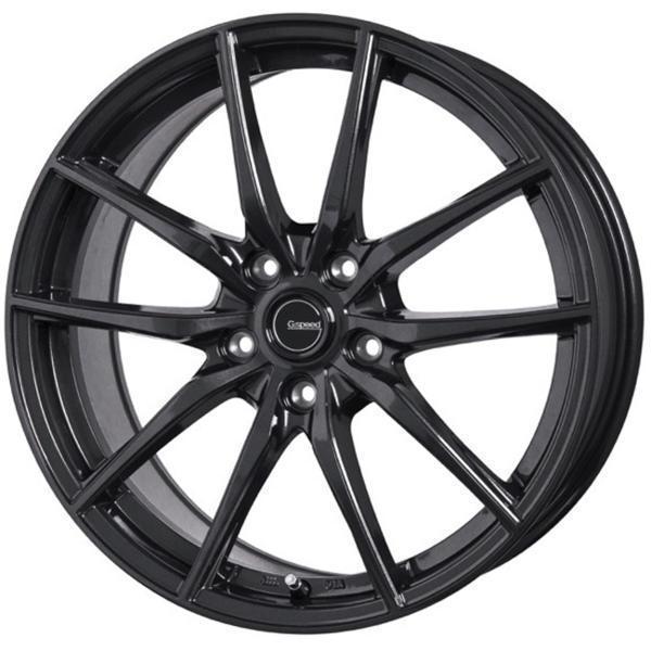 [業販限定販売]*[1SET限定]*[新品]*[18インチ]*[軽量]*[G.speed G-02]*[5-100]*[225/40R18]*[CT200h/プリウス]*[ジースピード]*[ブラック]