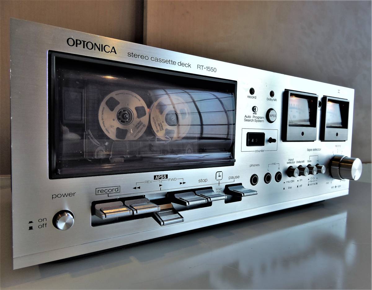 70s OPTONICA カセットデッキ RT-1550 整備済 各動作正常 使用頻度低 70s OPTONICA カセットデッキ RT-1550 整備済 各動作正常 使用頻度低