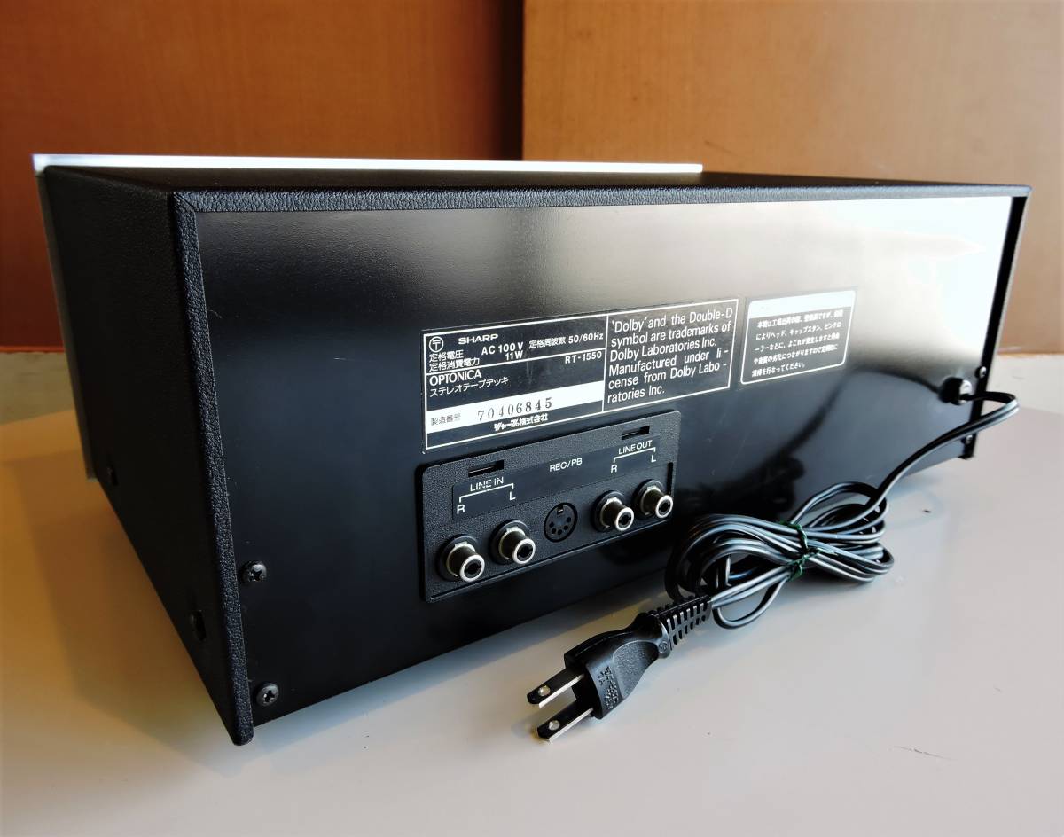 70s OPTONICA カセットデッキ RT-1550 整備済 各動作正常 使用頻度低