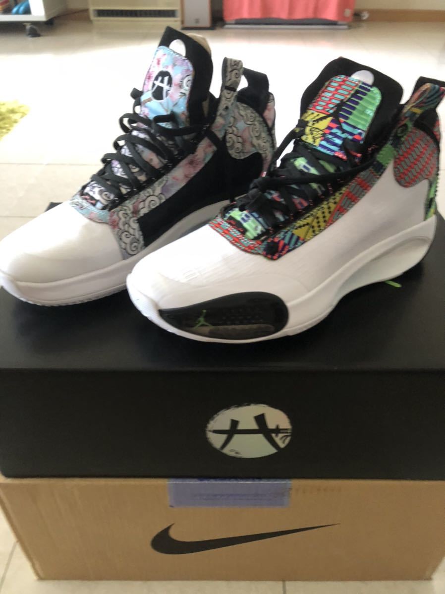 日本限定 極少生産 27.5cm NIKE AIR JORDAN ナイキ エアジョーダン 34 八村塁 モデル HACHIMURA AJ34 ...