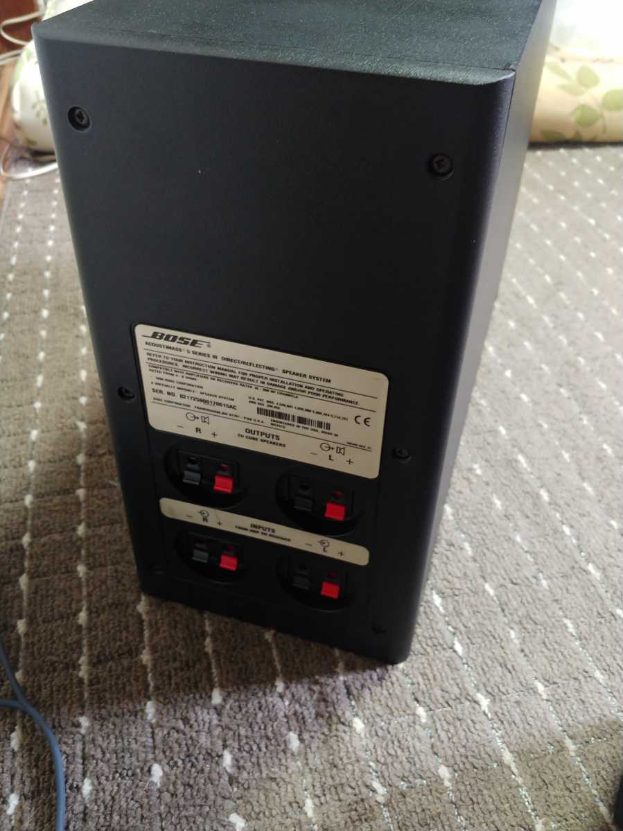 即決　BOSE ACOUSTIMASS 5 SERIES III AM5-III サテライトスピーカー2個 0 Series V and Home Black
