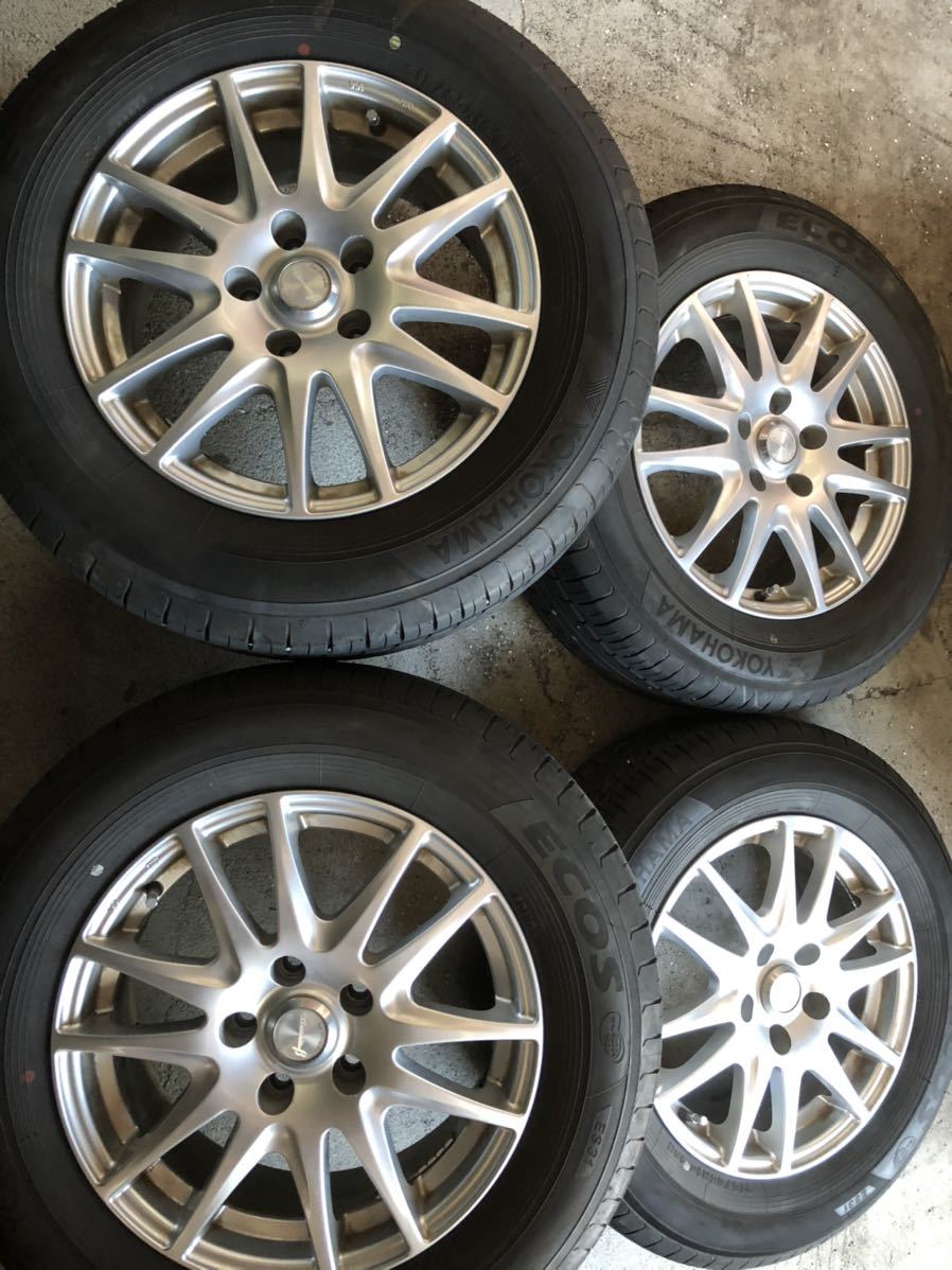 専用　2本 バリ山 215/65R16 ヨコハマ サマータイヤ pcd114.3 エスティマ