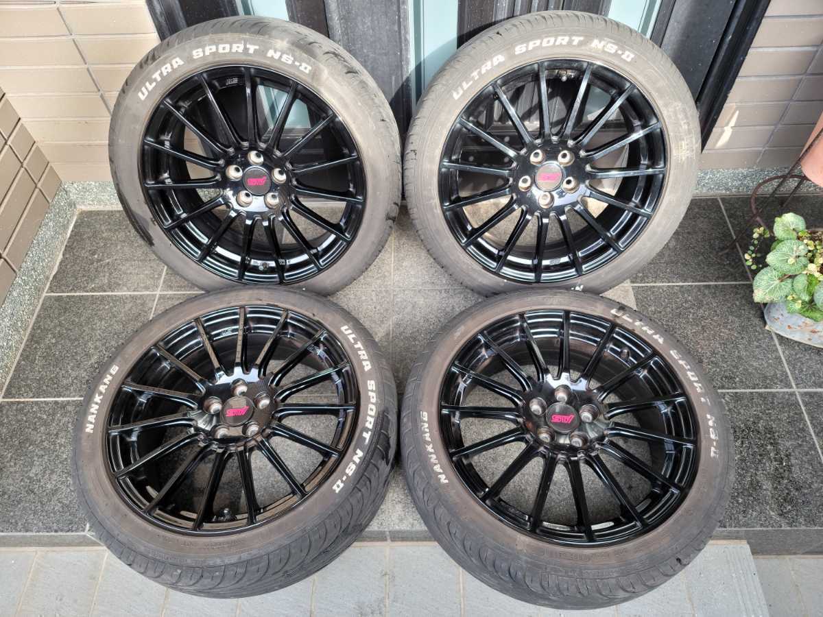 【美品】スバル BRZ 純正 オプション STI 17インチ ホイール 7J PCD100　レガシィ XV フォレスター インプレッサ　エクシーガ　86