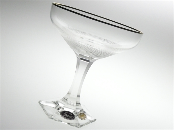 N316 Moser モーゼル クリスタル ロイヤル カット シャンパンクープ