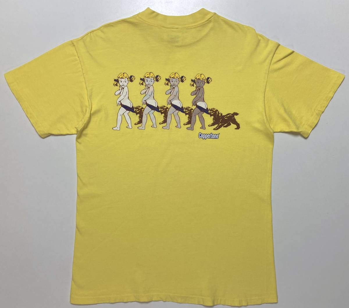 Coppertone コパトーン Tシャツ ビンテージ シングルステッチ 企業 イラスト キャラクター 売買されたオークション情報 Yahooの商品情報をアーカイブ公開 オークファン Aucfan Com