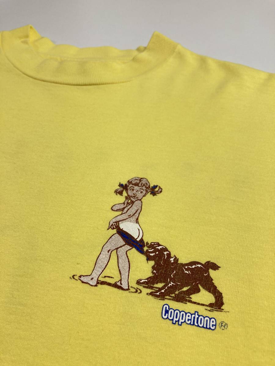 Coppertone コパトーン Tシャツ ビンテージ シングルステッチ 企業 イラスト キャラクター 売買されたオークション情報 Yahooの商品情報をアーカイブ公開 オークファン Aucfan Com