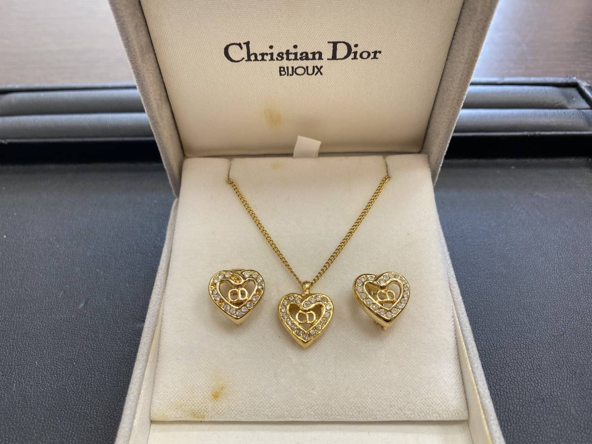 Christian Dior ネックレス&ピアス Christian Dior ネックレス