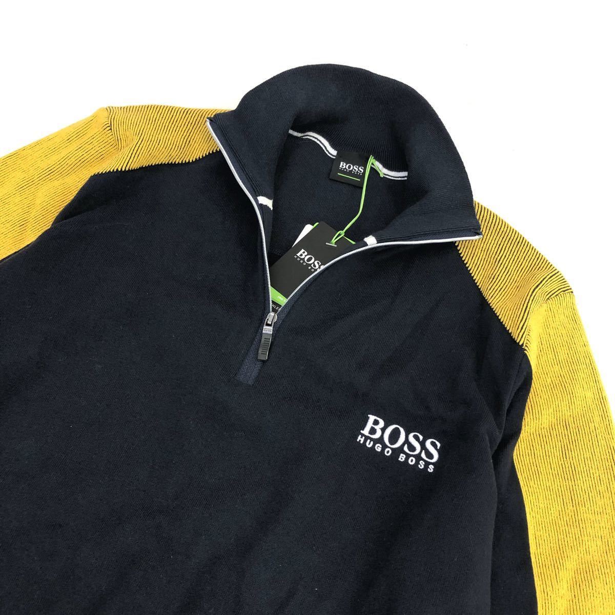 td10【新品未使用】HUGO BOSS ヒューゴボス ニットセーター ハーフ 