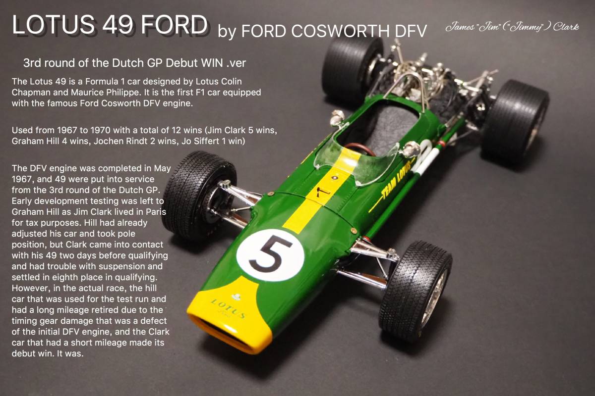 1⁄12 タミヤ 0 ロータス フォード Lotus F1 改修塗装済完成品 Ford F-