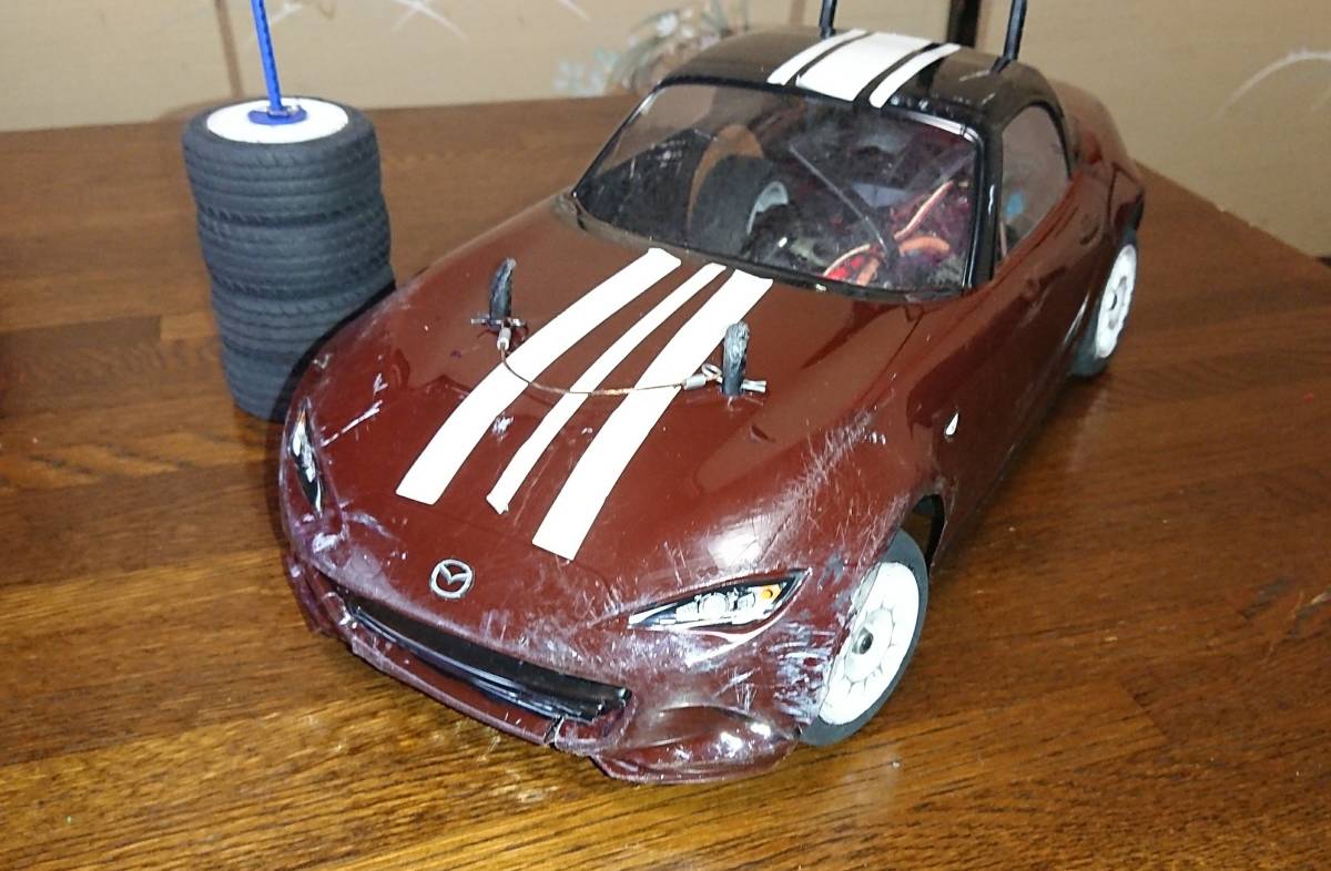 タミヤ 電動ラジコン 1/10 RC M-05シャーシ アンプ サーボ モーター