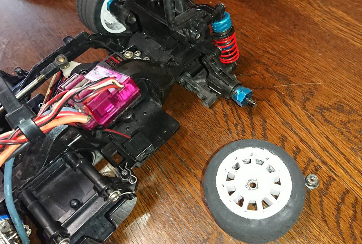 タミヤ 電動ラジコン 1/10 RC M-05シャーシ アンプ サーボ モーター
