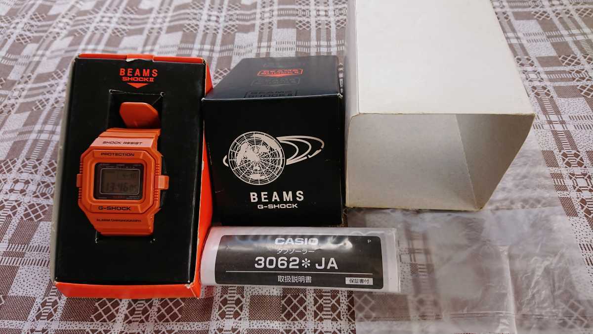 美品 G-SHOCK×BEAMS/Gショック×ビームス 別注 スピード タフソーラー G 