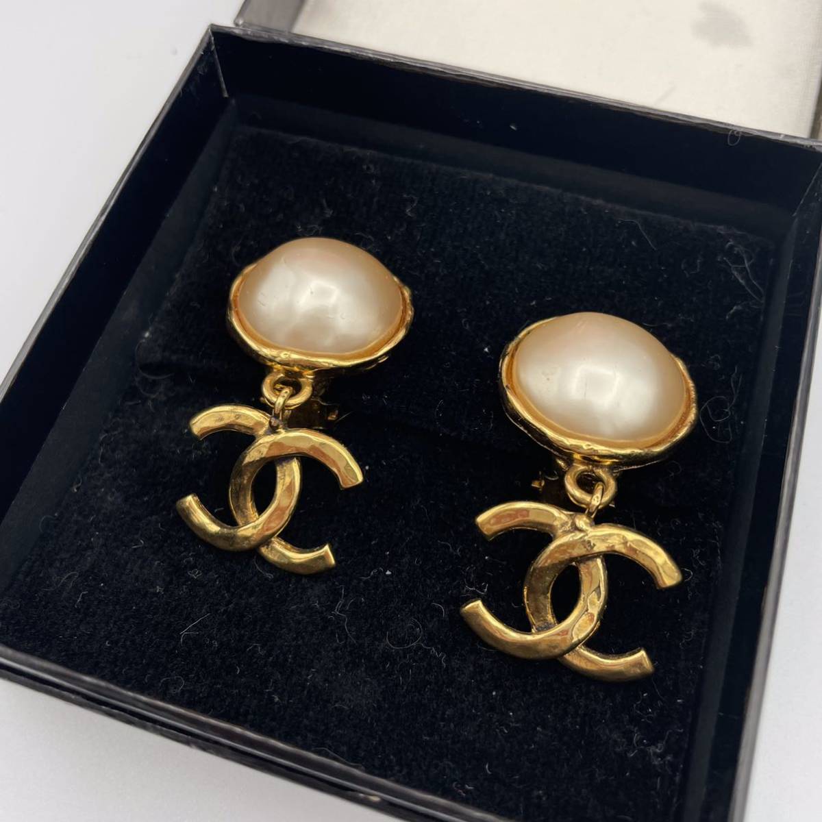 豊富な，新作登場 CHANEL シャネル ヴィンテージ イヤリング パール 