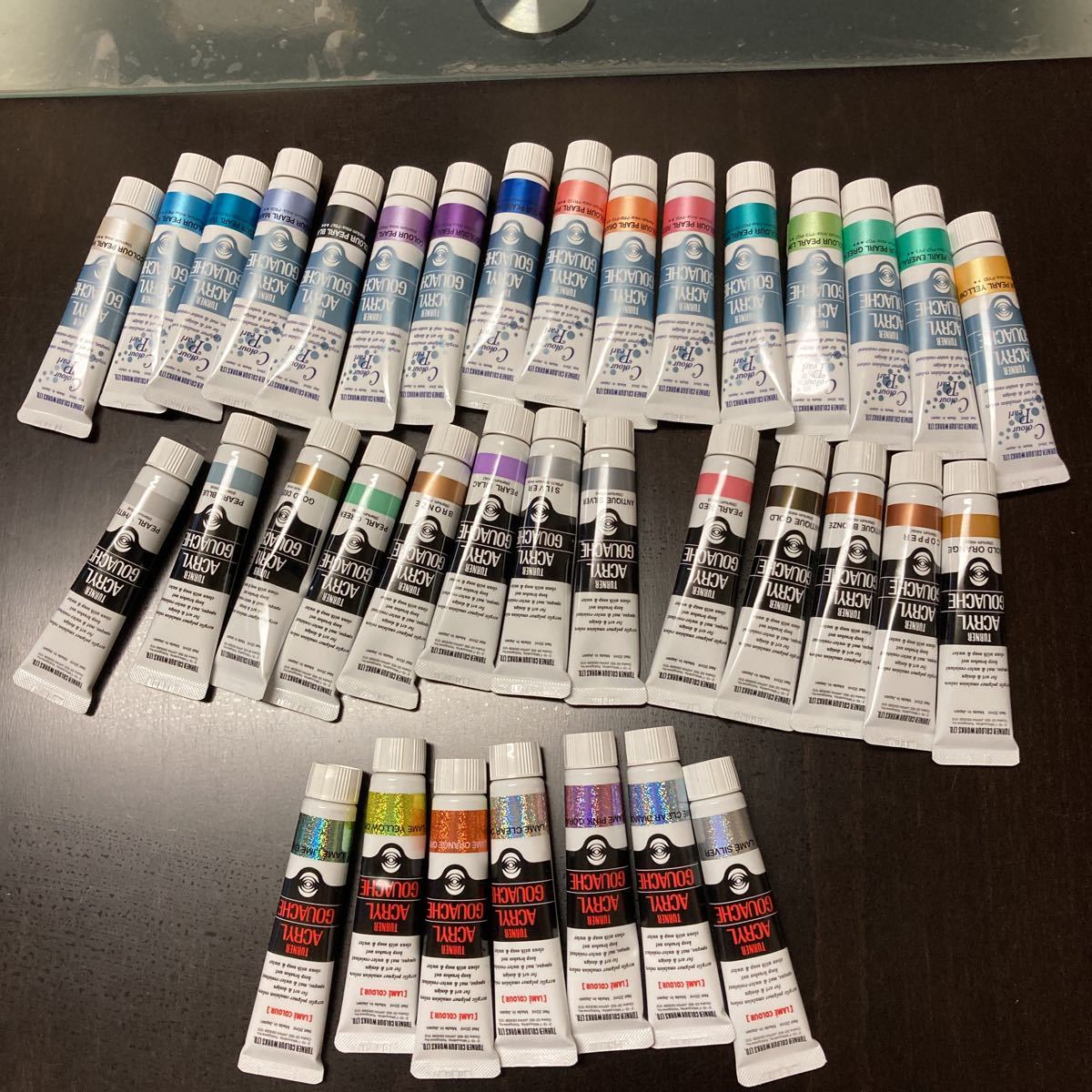 アクリルガッシュ | ターナー色彩 20ml 絵具 11ml 24色スクールセット 