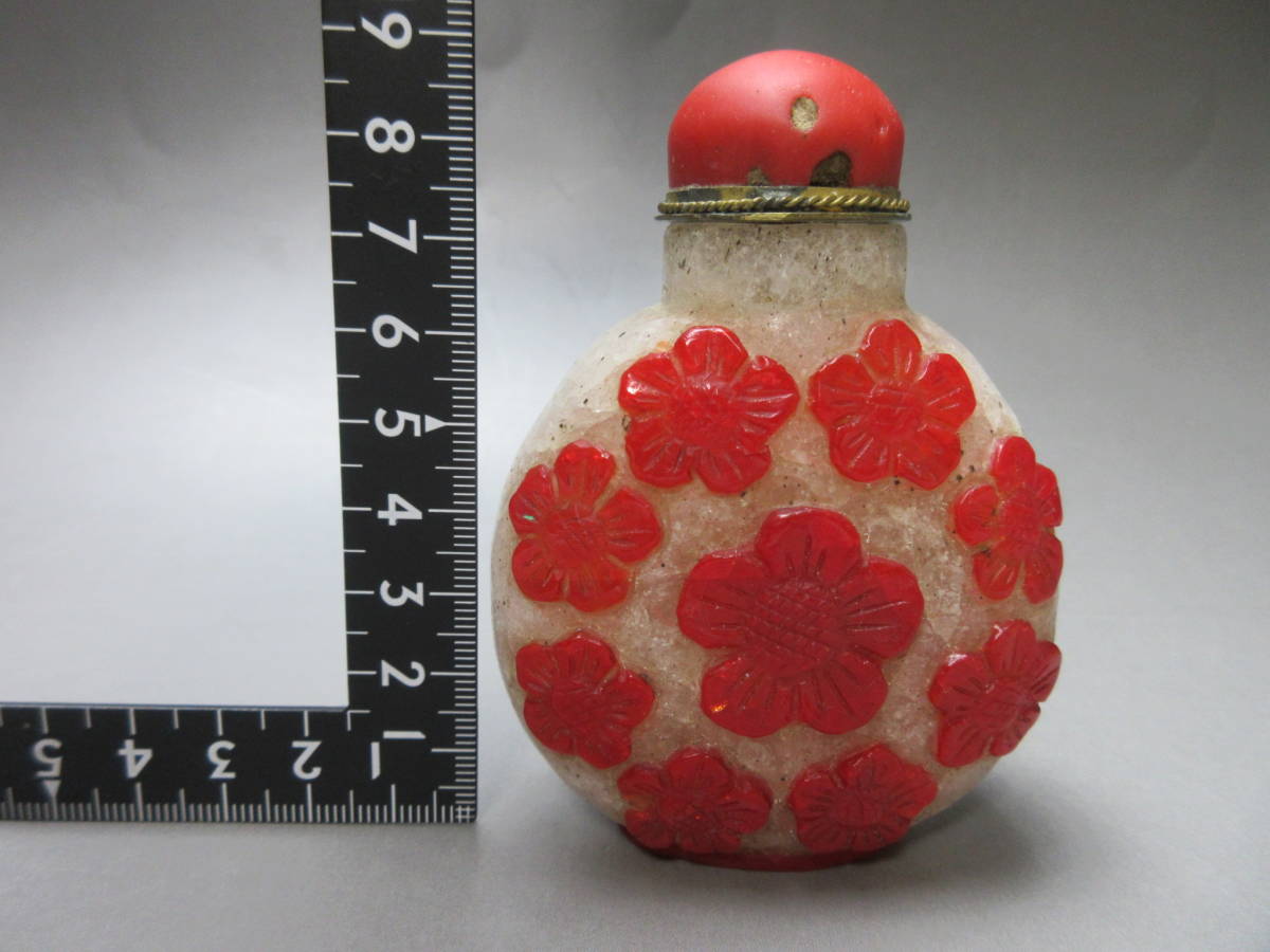 中国美術 古い 木彫刻 鼻煙壷(K-YC825) 鼻煙壺 中国美術 乾隆硝子 アンティーク 小物 2026年最新Yahoo