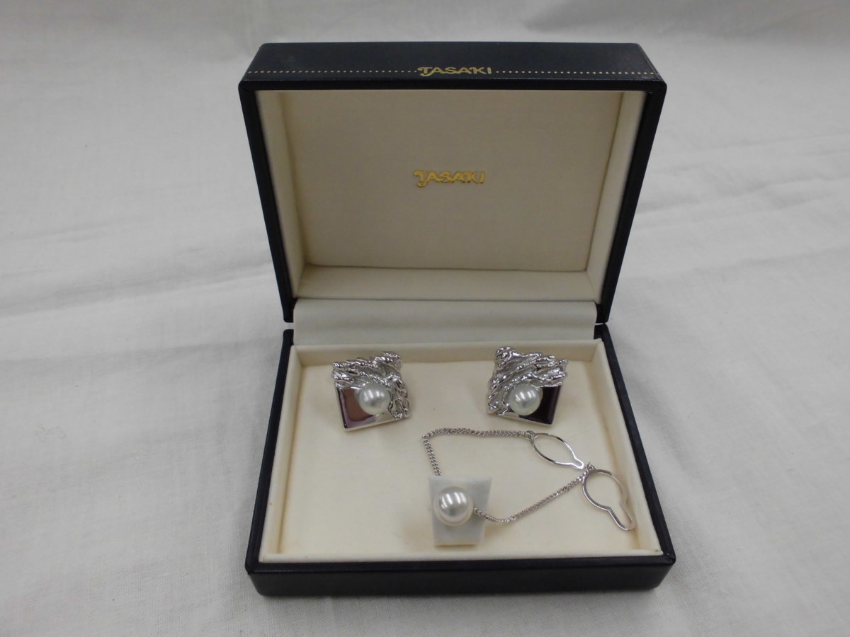 タサキ TASAKI ネクタイピン カフス 真珠様 SY03-548 ＊＊ カフス