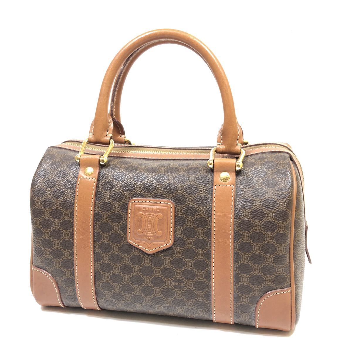 美品!!】1円スタート!!CELINE セリーヌ マカダム ミニボストンバッグ