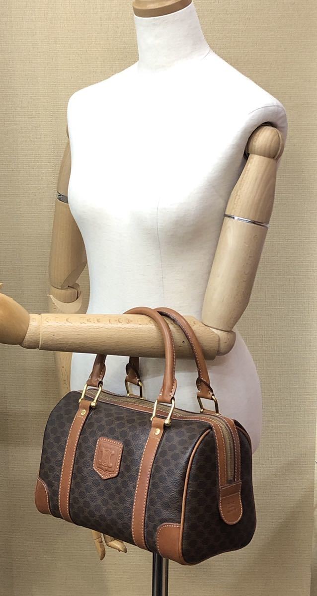 美品!!】1円スタート!!CELINE セリーヌ マカダム ミニボストンバッグ